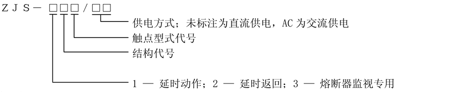ZJS-325型号说明